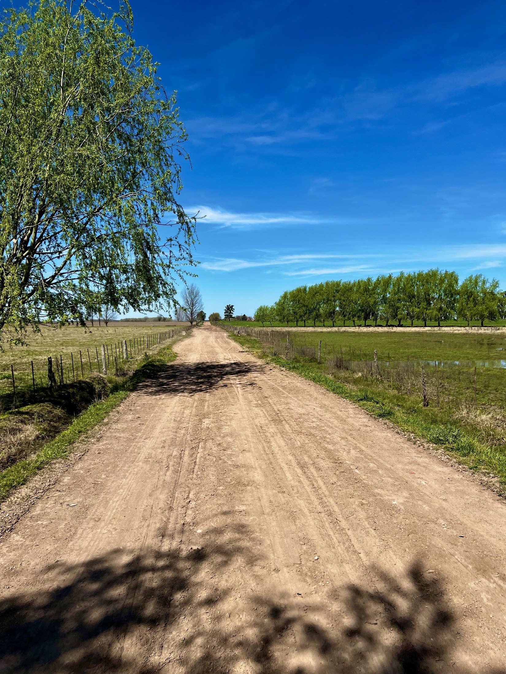 Route de poussière en Uruguay, symbole d’un départ en solo ouvert et calme