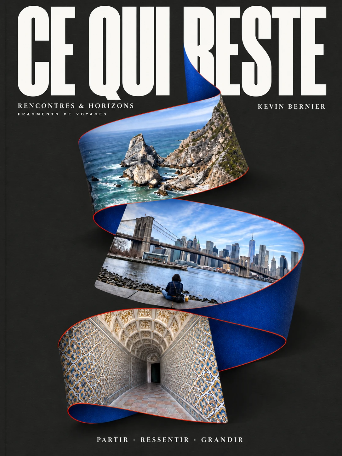 Couverture de Ce qui reste : un ruban photographique sur fond anthracite.