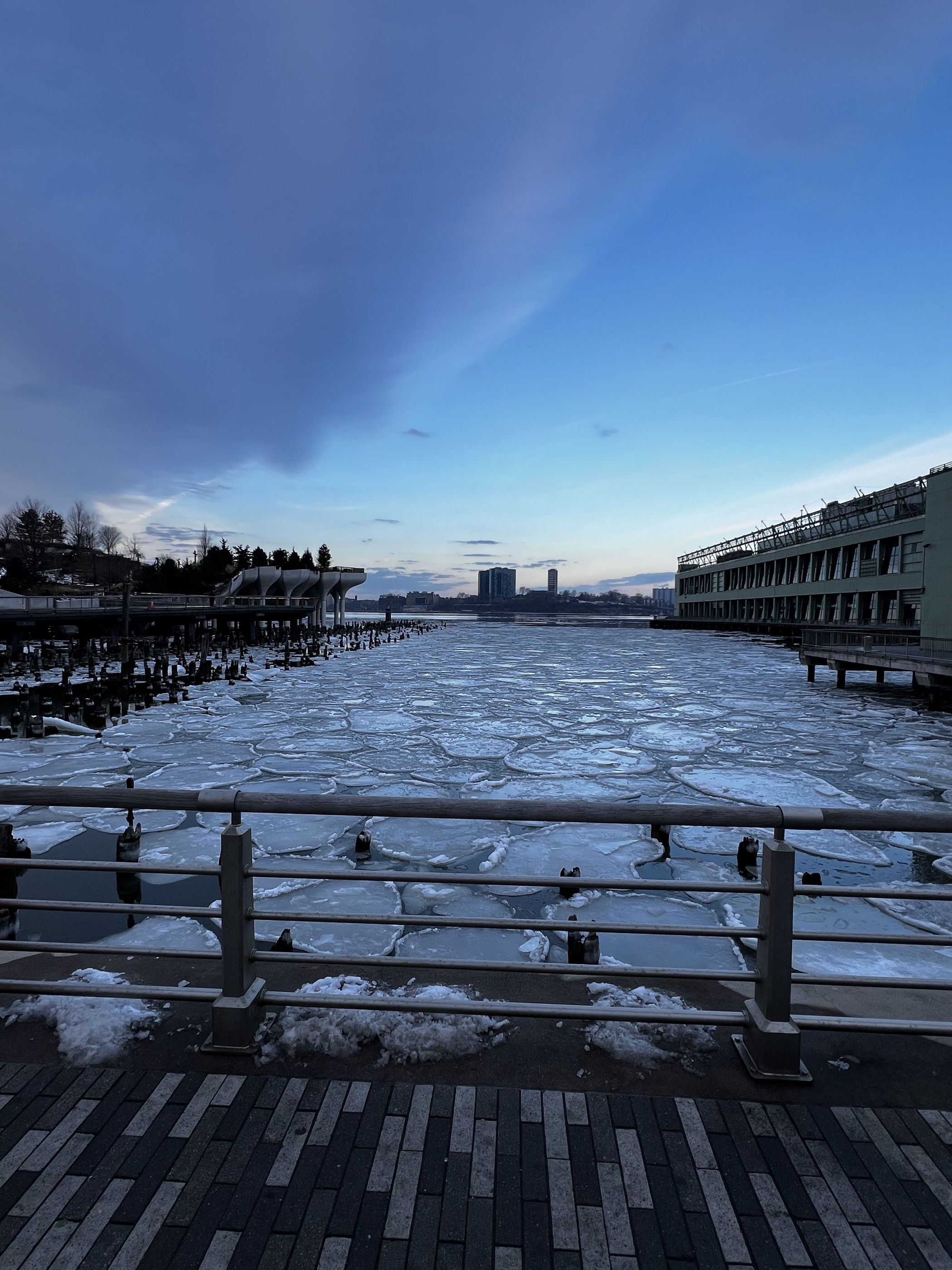 Glace sur l’Hudson à New York